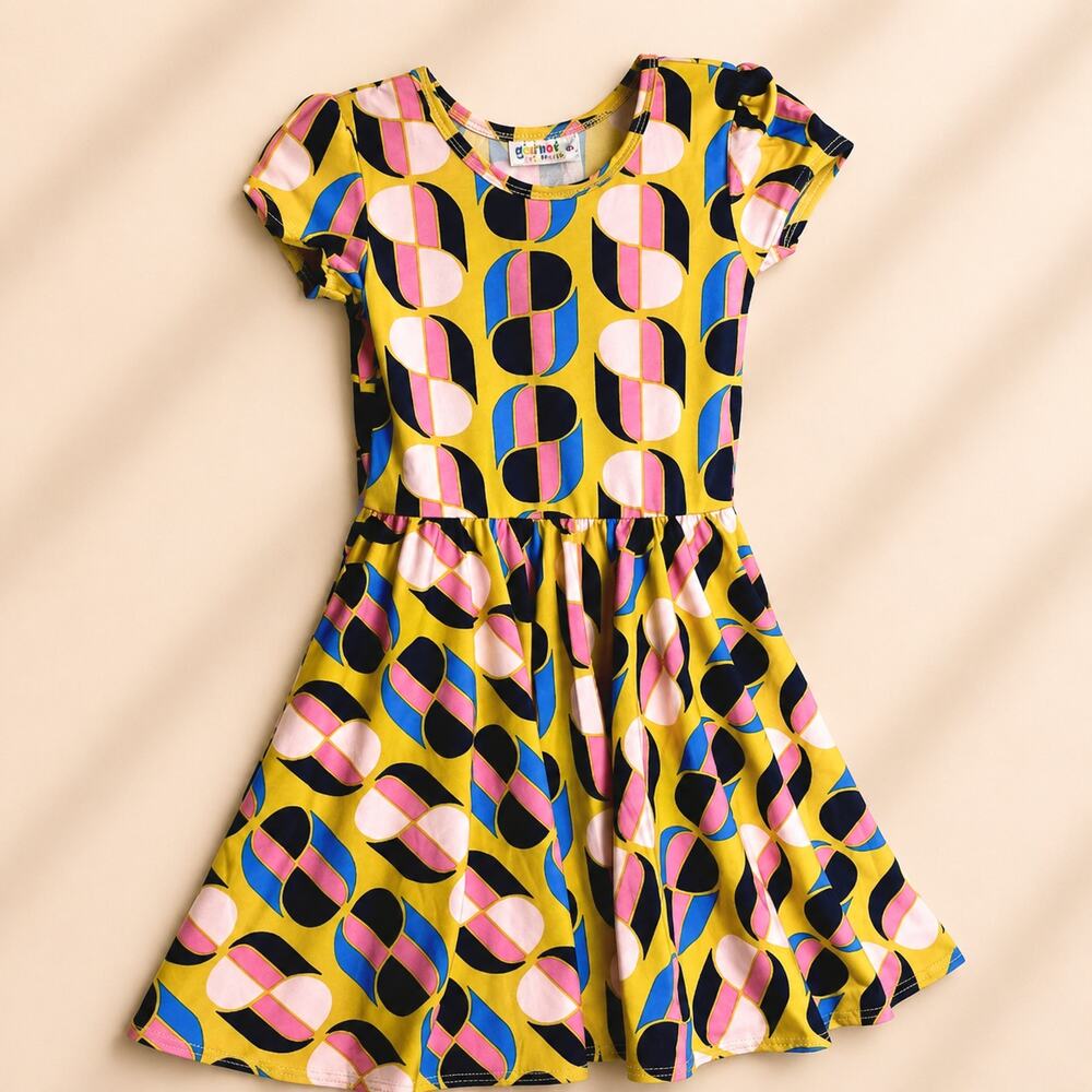 Dot Dot Smile Girls NEW Retro Flare Twirl Party Birthday Pre-School Dress 3/4T
